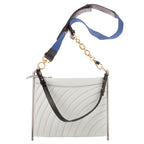 Shoulder Bag Medium Roy Clutch Crossbody Light Grey Quilted Calfskin Leather