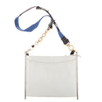Shoulder Bag Medium Roy Clutch Crossbody Light Grey Quilted Calfskin Leather