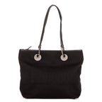 Shoulder Bag Medium Eclipse Tote Black Monogrammed Canvas