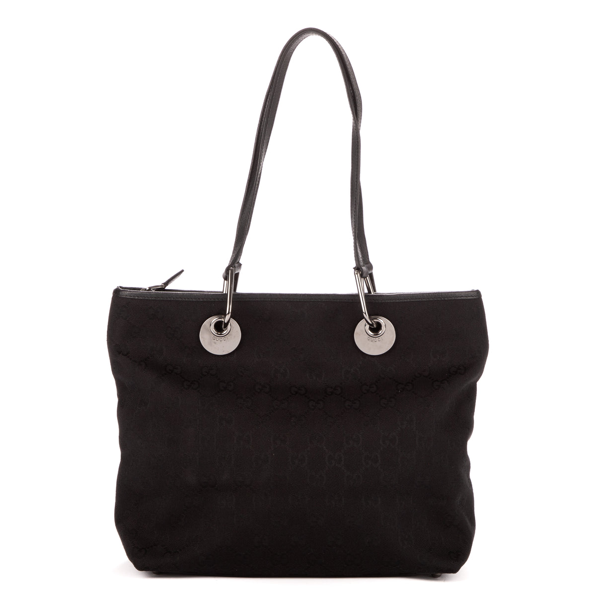 Shoulder Bag Medium Eclipse Tote Black Monogrammed Canvas