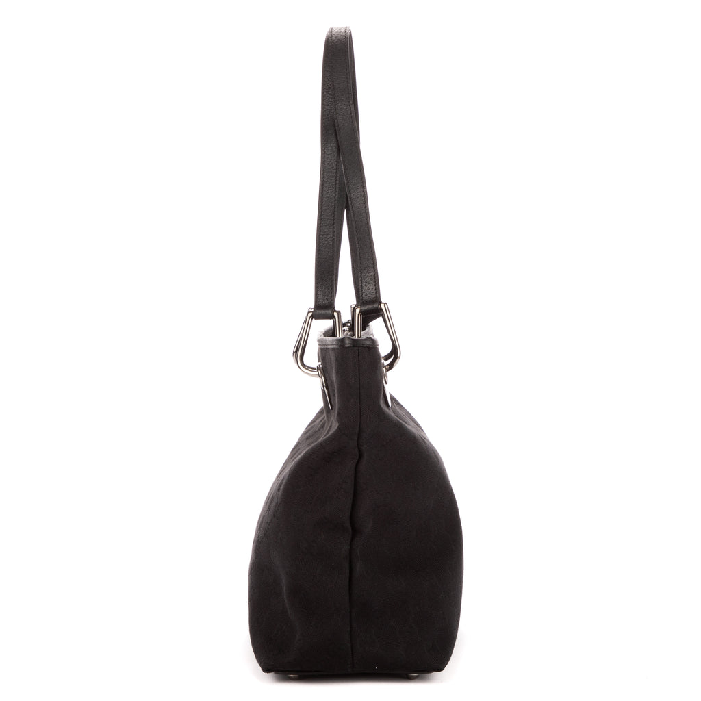 Shoulder Bag Medium Eclipse Tote Black Monogrammed Canvas