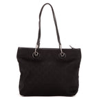 Shoulder Bag Medium Eclipse Tote Black Monogrammed Canvas