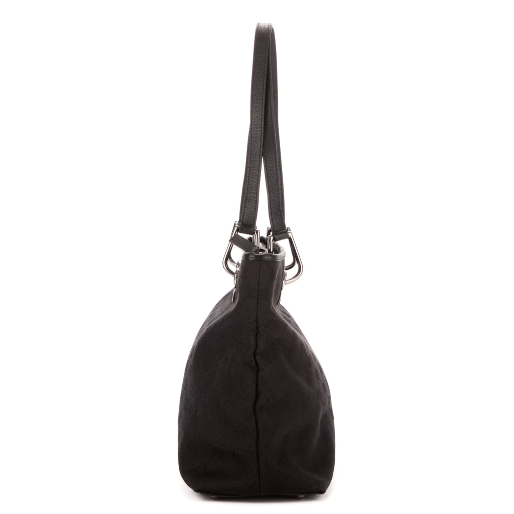 Shoulder Bag Medium Eclipse Tote Black Monogrammed Canvas
