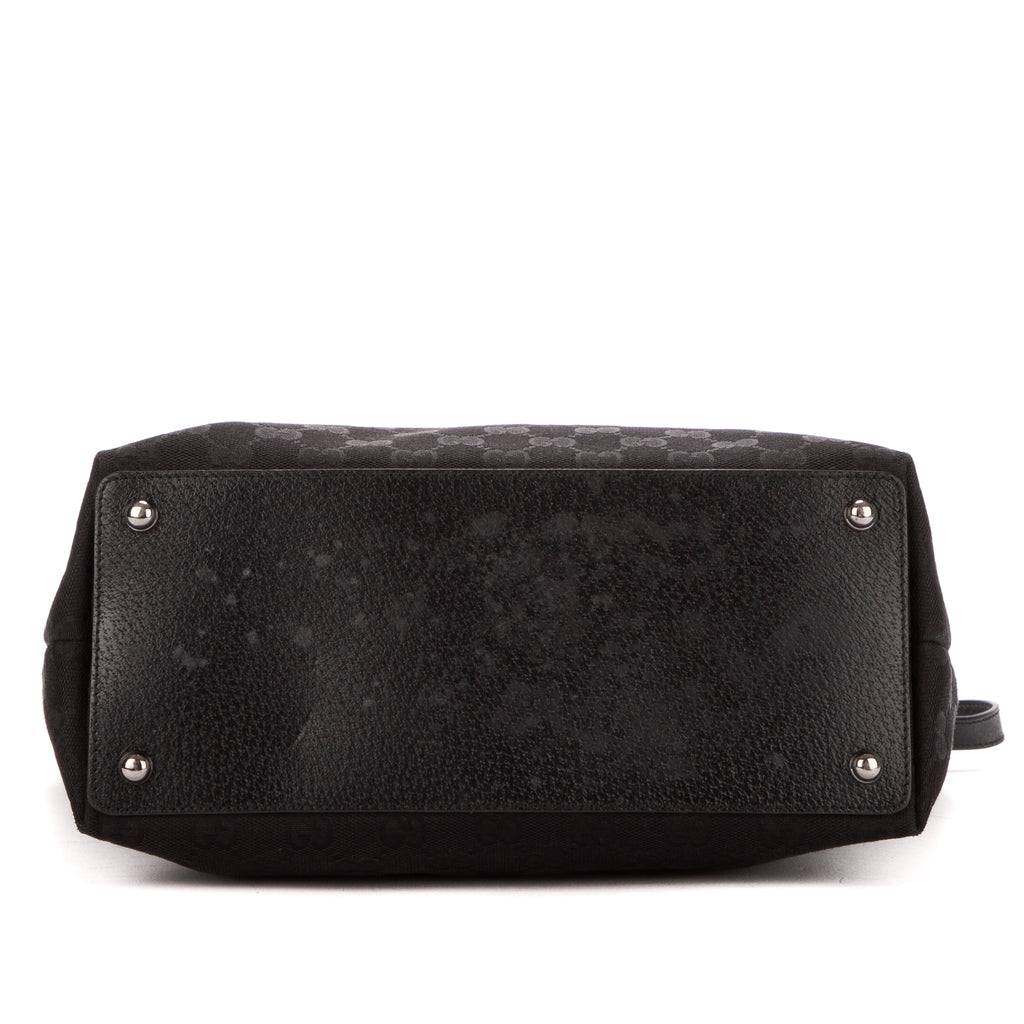 Shoulder Bag Medium Eclipse Tote Black Monogrammed Canvas
