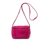 Shoulder Bag Mini CC Fringe Tassel Camera Bag Purple Quilted Suede Leather