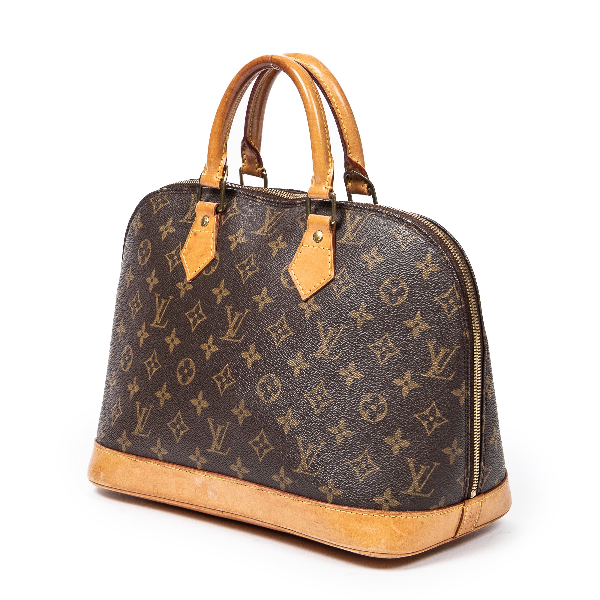 Handbag Alma PM Brown Monogram Canvas