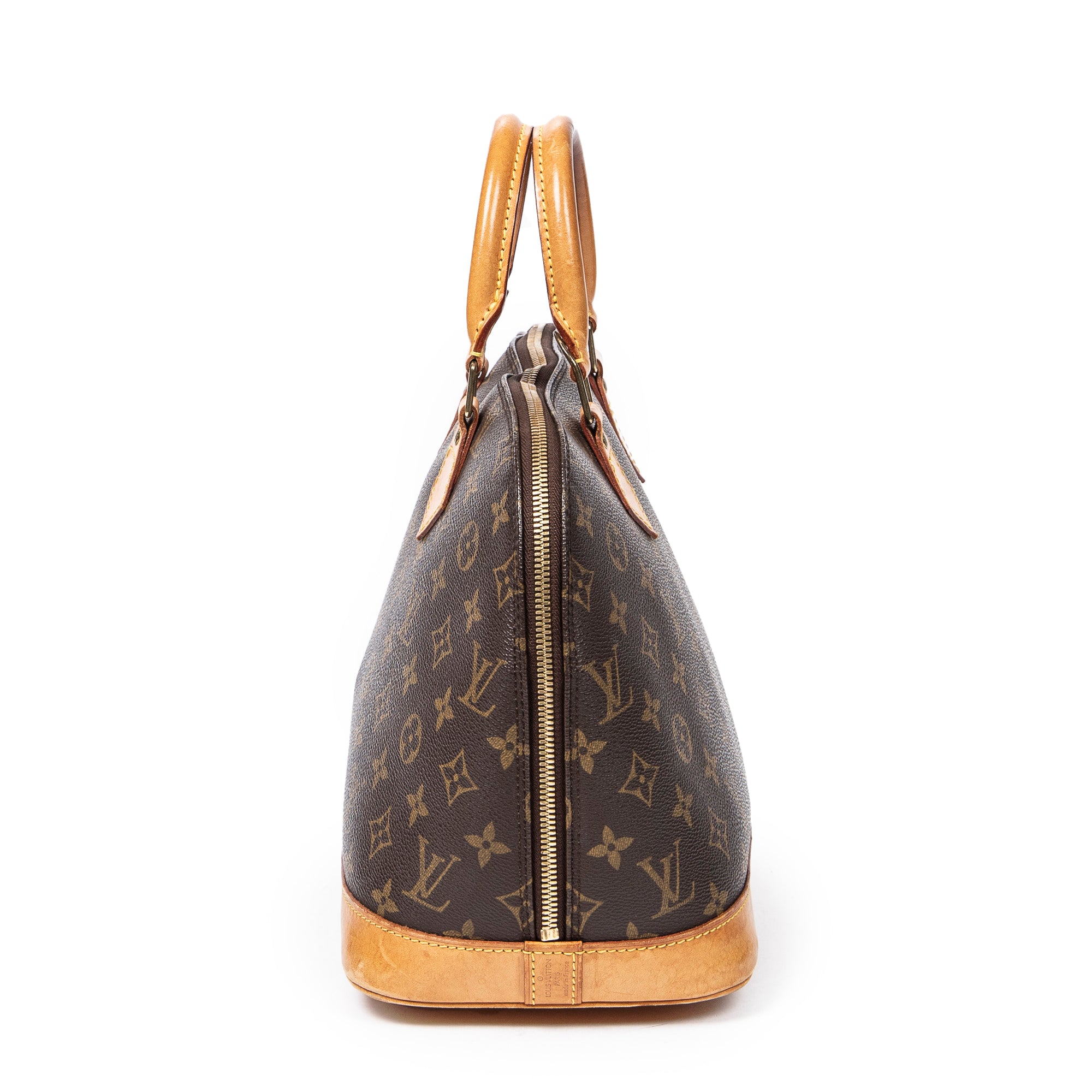 Handbag Alma PM Brown Monogram Canvas