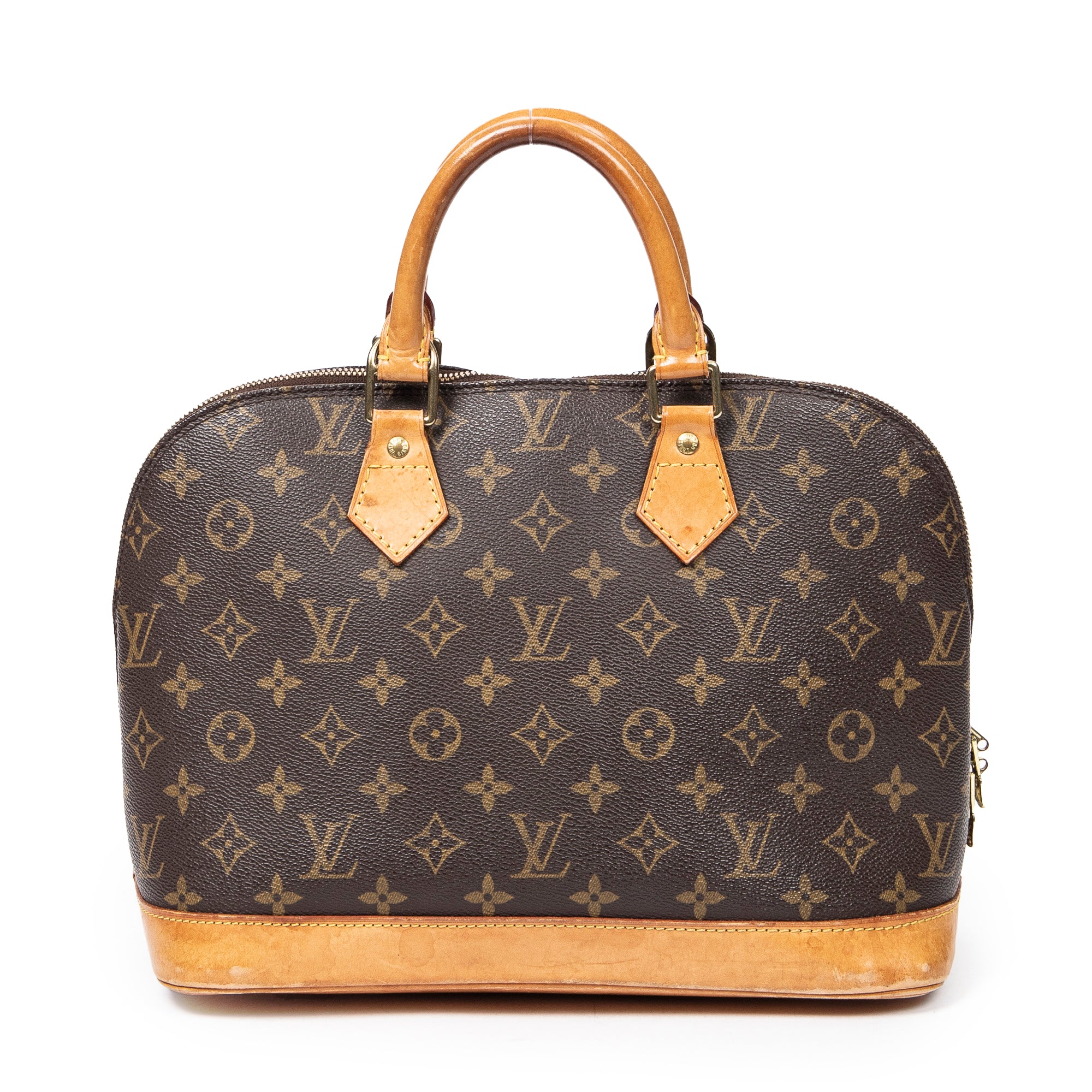 Handbag Alma PM Brown Monogram Canvas