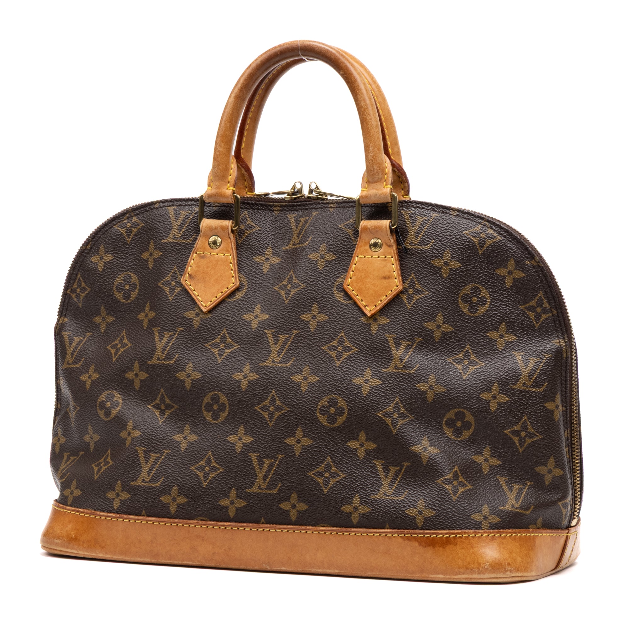Handbag Alma PM Brown Monogram Canvas