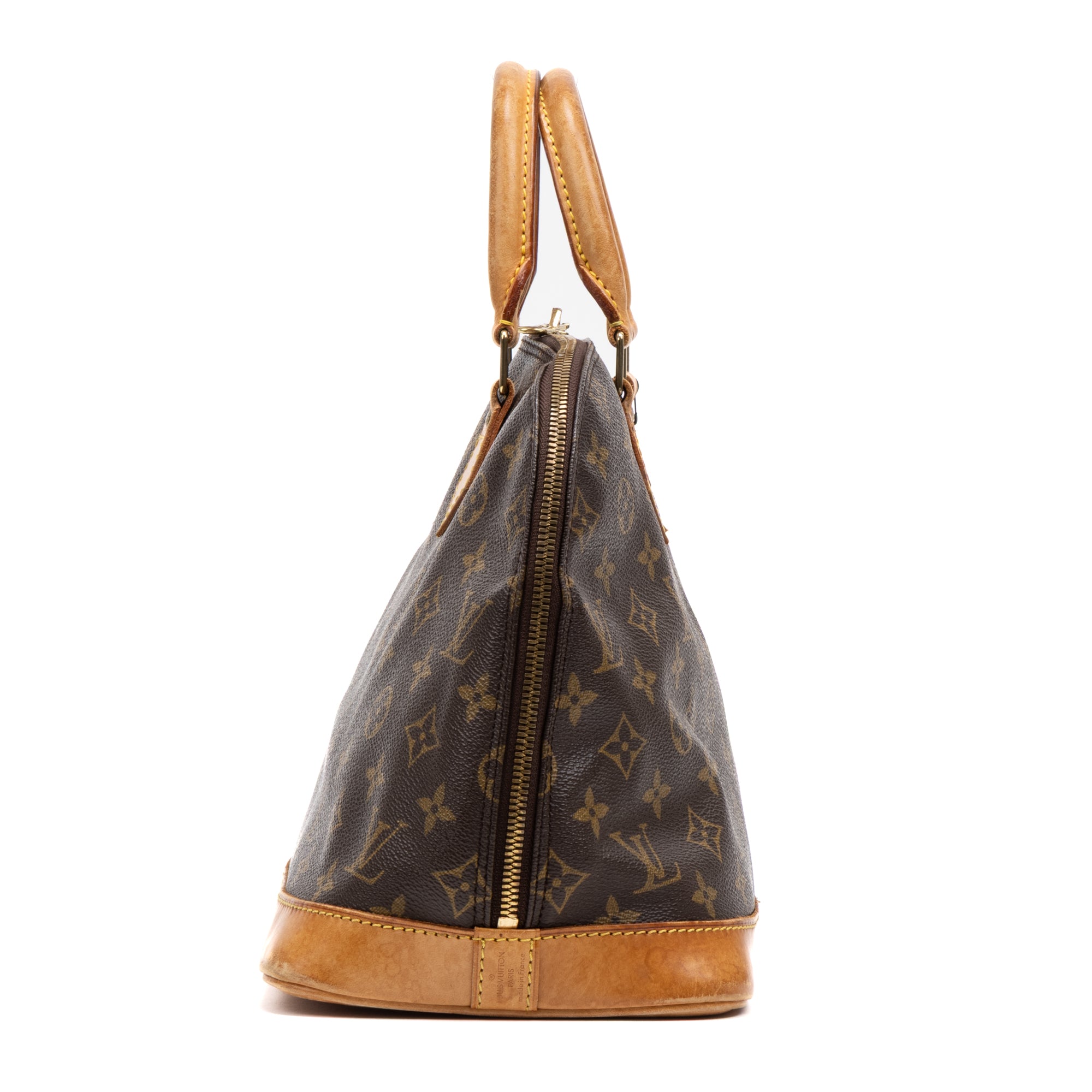 Handbag Alma PM Brown Monogram Canvas