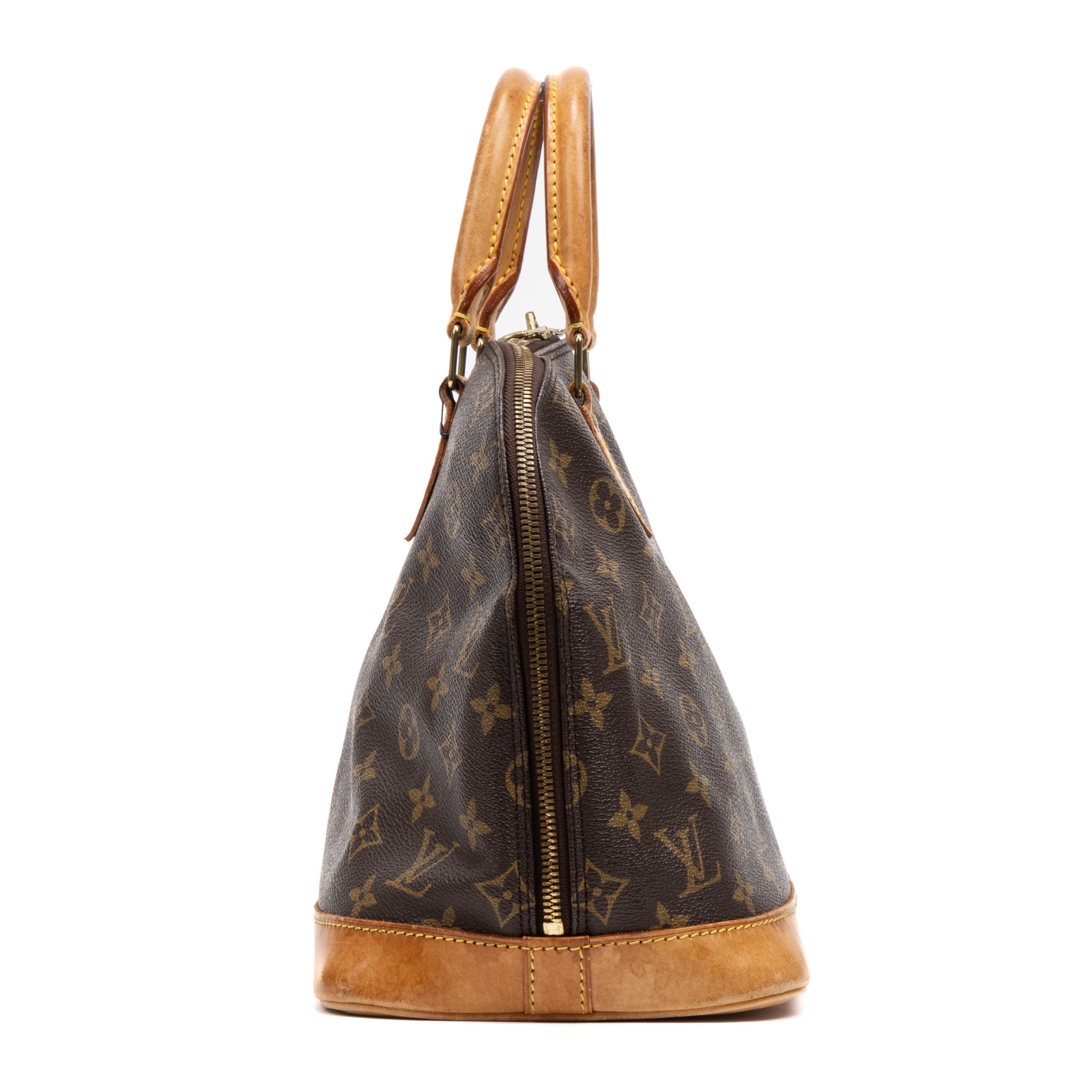 Handbag Alma PM Brown Monogram Canvas