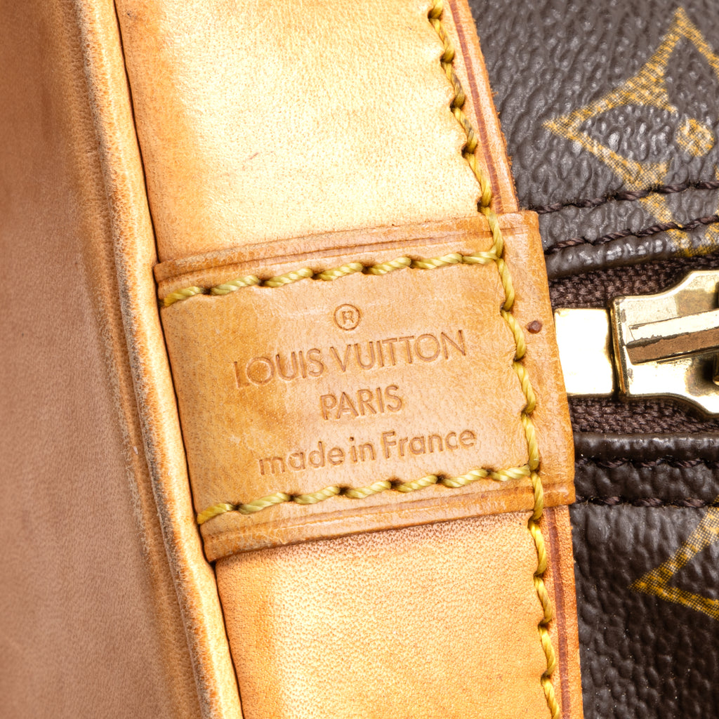 Handbag Alma PM Brown Monogram Canvas