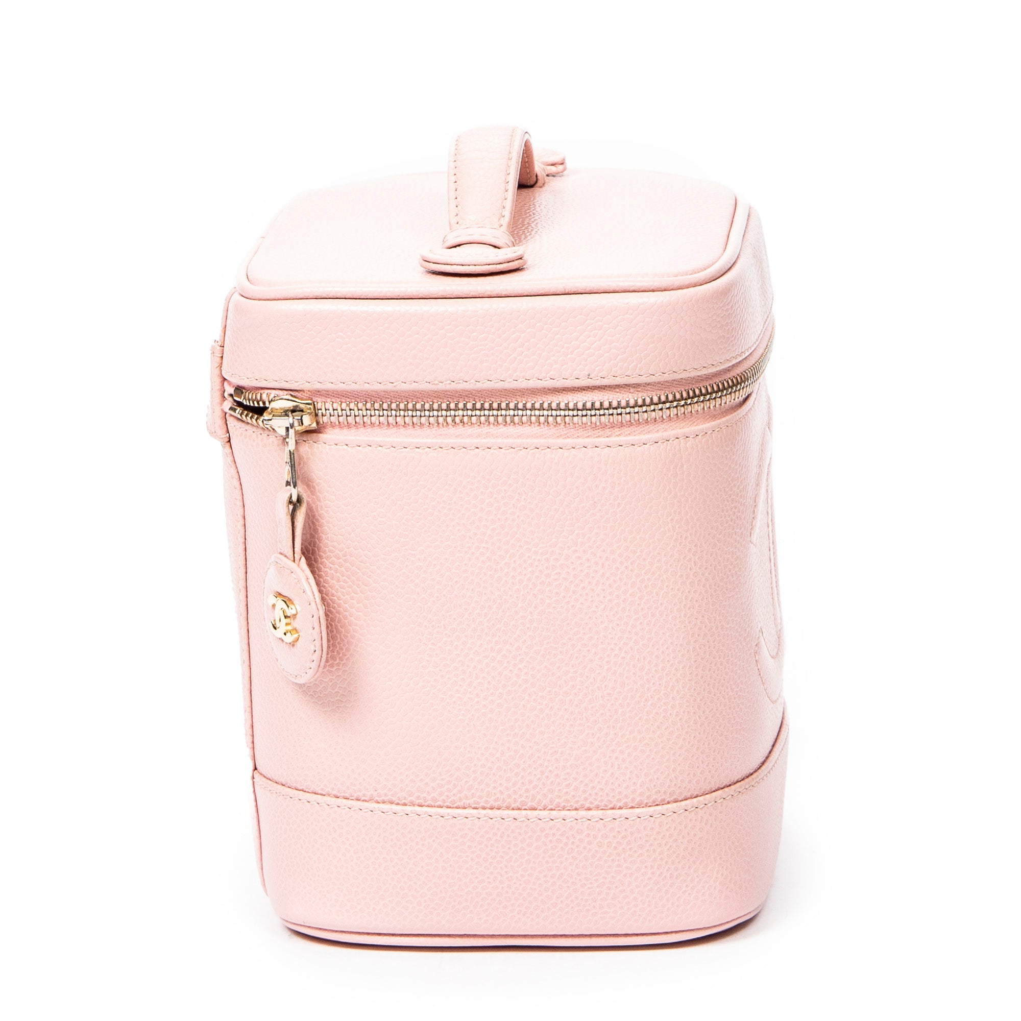 Sac à main CC Timeless Tall Vanity Case Cuir Caviar Rose