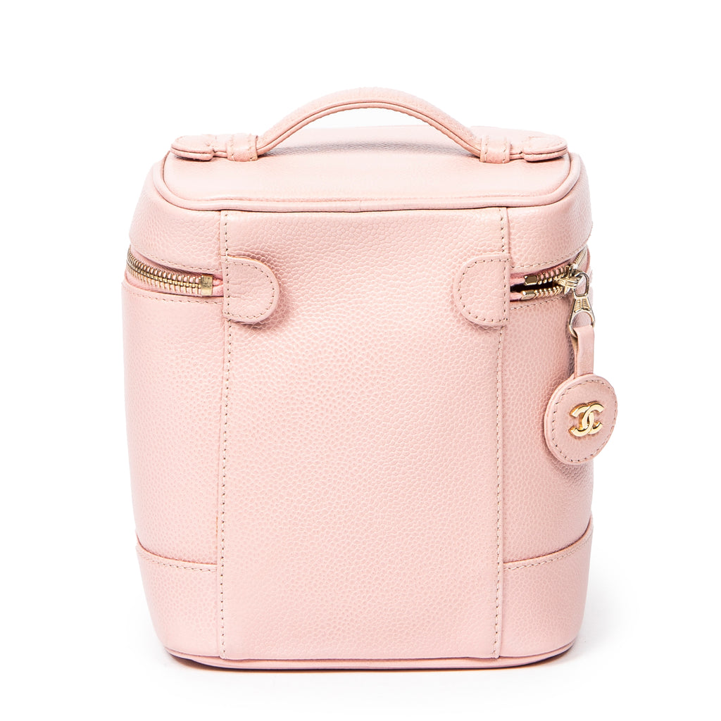 Sac à main CC Timeless Tall Vanity Case Cuir Caviar Rose