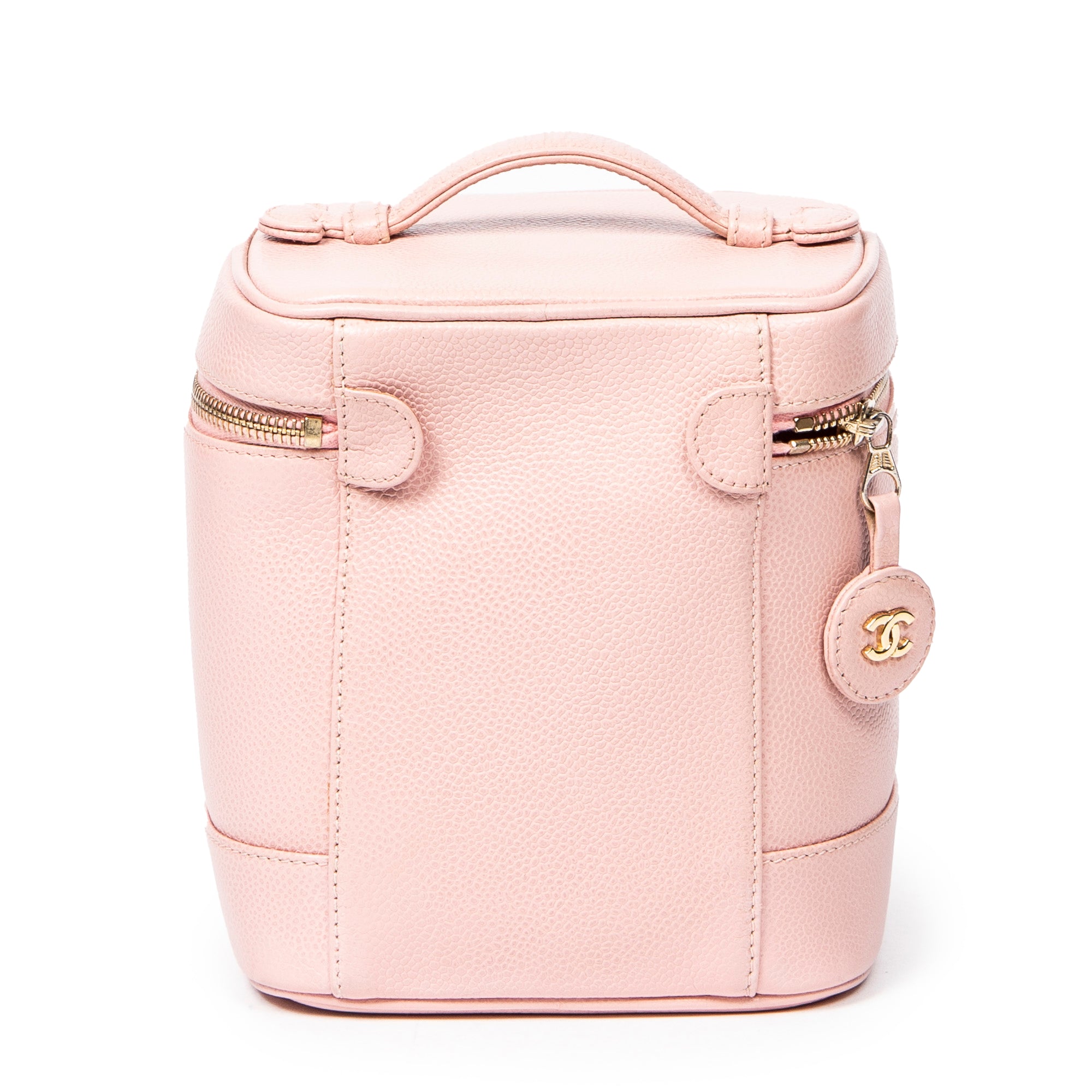 Sac à main CC Timeless Tall Vanity Case Cuir Caviar Rose