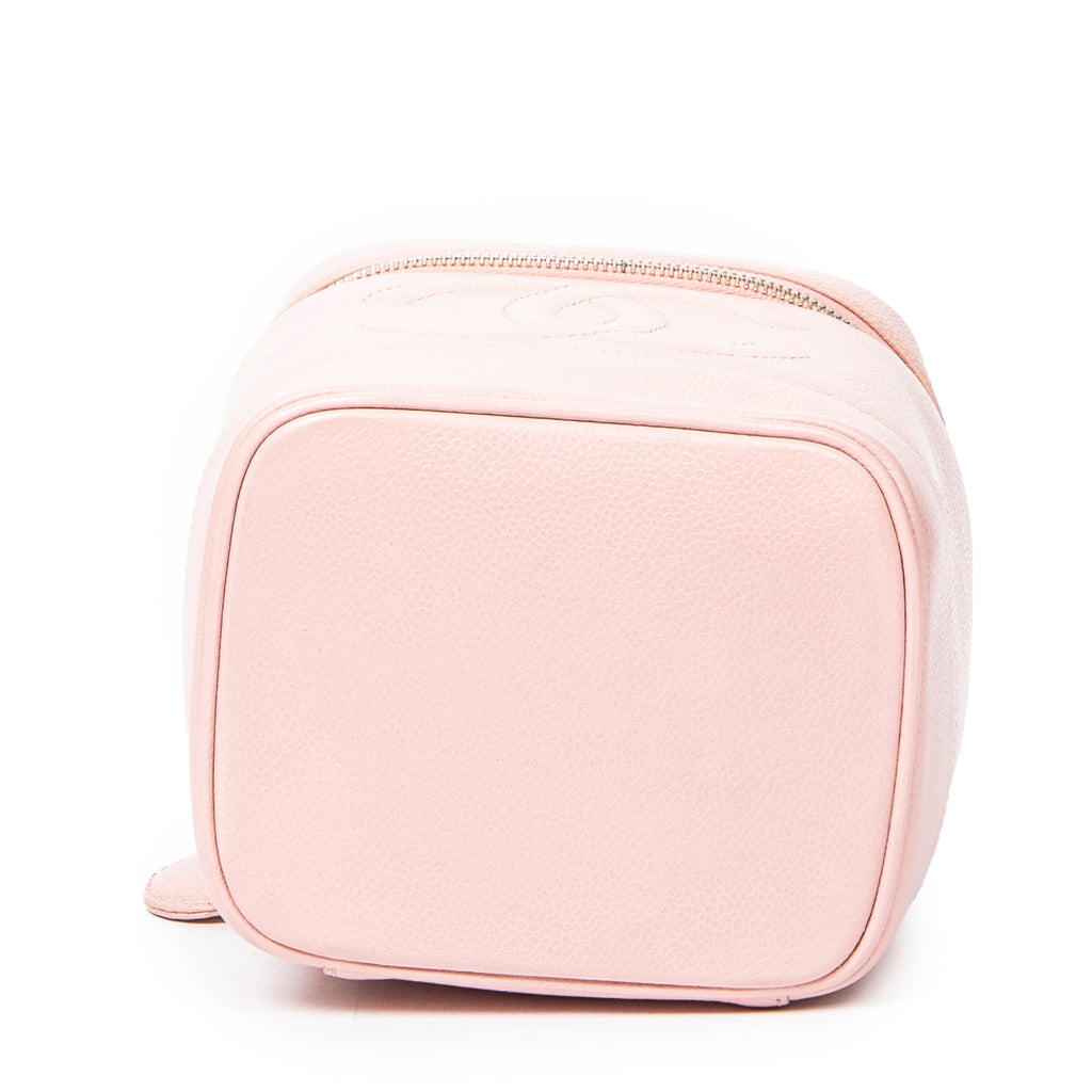 Sac à main CC Timeless Tall Vanity Case Cuir Caviar Rose