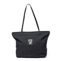 Shoulder Bag FF Logo Shopping Zip Tote Black Zucca Nylon Canvas