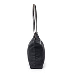 Shoulder Bag FF Logo Shopping Zip Tote Black Zucca Nylon Canvas