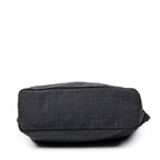 Shoulder Bag FF Logo Shopping Zip Tote Black Zucca Nylon Canvas