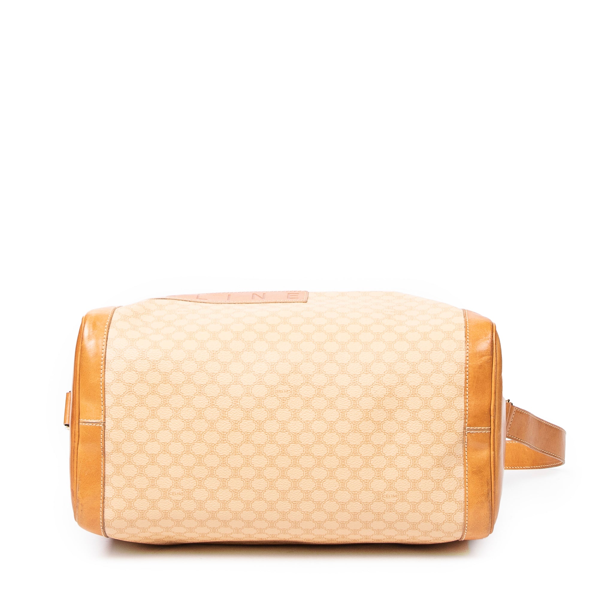 Shoulder Bag Vintage Duffle Tan Macadam Coated Canvas