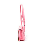 Shoulder Bag Mini Casette Crossbody Pink Intrecciato Leather