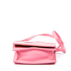 Shoulder Bag Mini Casette Crossbody Pink Intrecciato Leather
