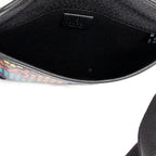 Bolso de hombro GG Psychedelic Riñonera Negra Supreme Psychedelic Lona Revestida