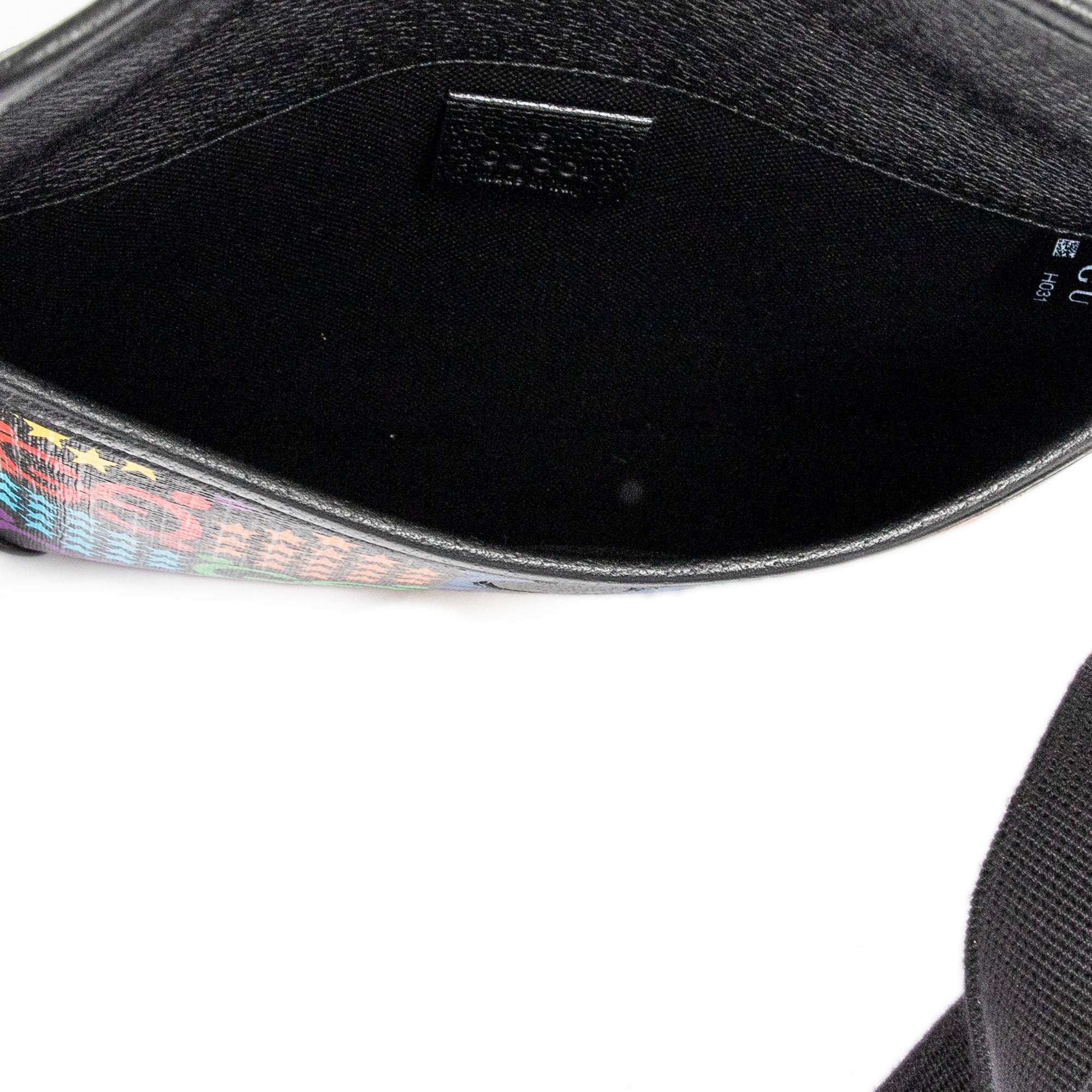 Bolso de hombro GG Psychedelic Riñonera Negra Supreme Psychedelic Lona Revestida