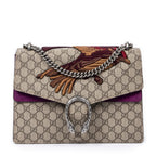 Shoulder Bag Medium Embroidered Dionysus Bag Beige Embroidered Supreme Coated Canvas