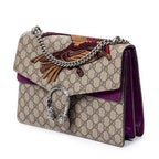 Shoulder Bag Medium Embroidered Dionysus Bag Beige Embroidered Supreme Coated Canvas