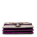 Shoulder Bag Medium Embroidered Dionysus Bag Beige Embroidered Supreme Coated Canvas