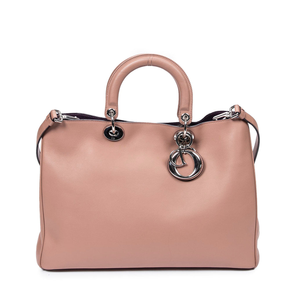 Shoulder Bag Large Shopper Tote Light Brown Calfskin Leather