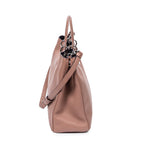 Shoulder Bag Large Shopper Tote Light Brown Calfskin Leather