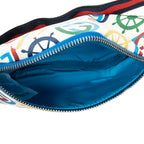 Bandolera Gucci Niños Multicolor Riñonera Web Expandible Lona Recubierta GG Estampada Color Marfil
