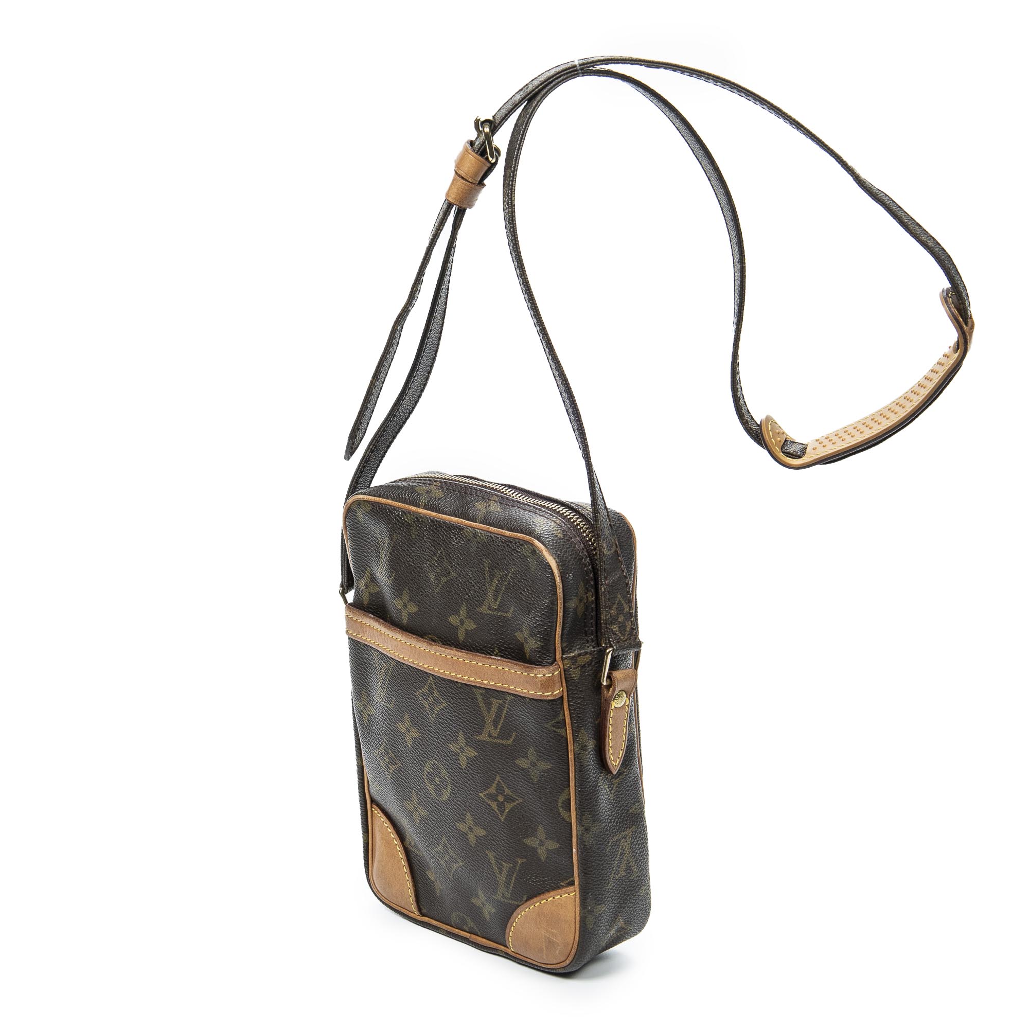 Shoulder Bag Danube PM Brown Monogram Canvas