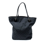 Shoulder Bag Eclipse Tall Tote Black Monogrammed Canvas