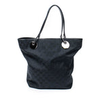 Shoulder Bag Eclipse Tall Tote Black Monogrammed Canvas