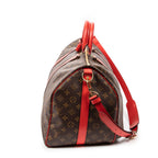 Travel Bag Ltd. Ed. Summer Edition Keepall Bandouliere 50 Brown Monogram Canvas