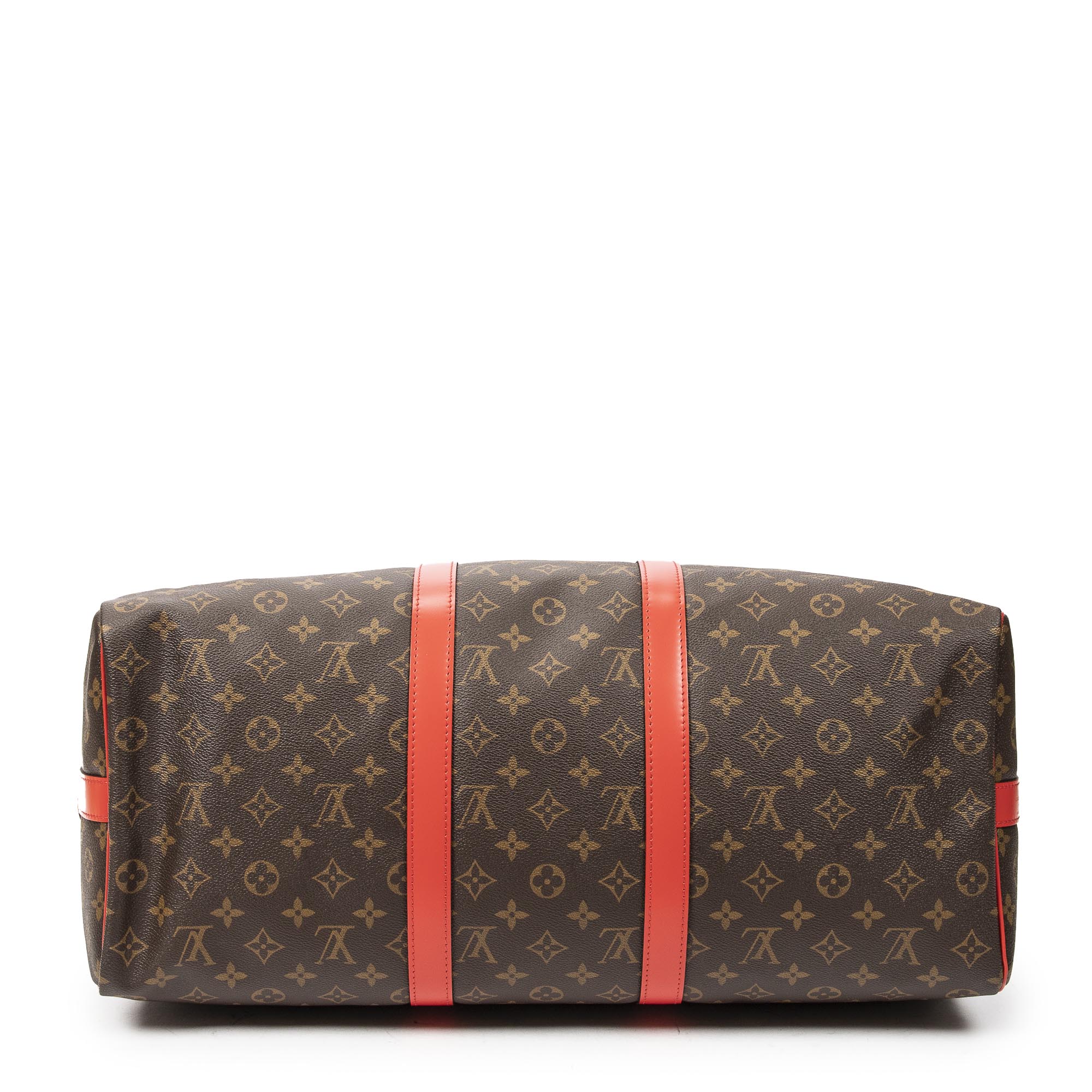 Travel Bag Ltd. Ed. Summer Edition Keepall Bandouliere 50 Brown Monogram Canvas