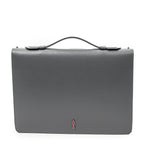 Handbag Studded Briefcase 60 Gray Studded Calfskin Leather