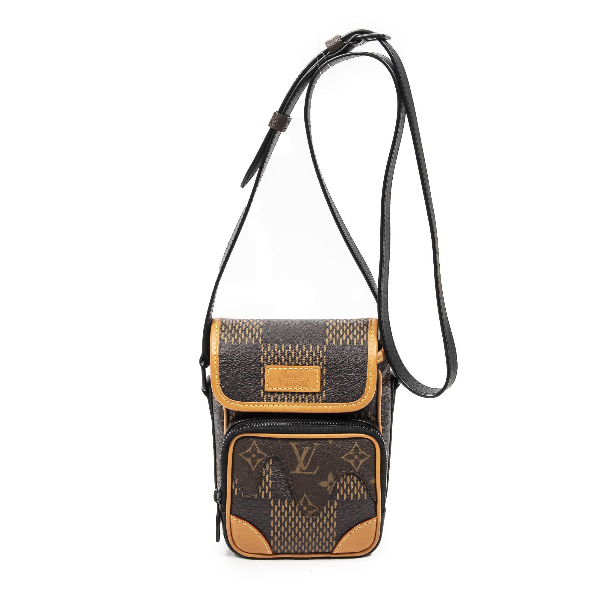 Shoulder Bag Ltd. Ed. Virgil Abloh Nigo Amazone Messenger Brown Damier Ebene Giant