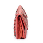 Shoulder Bag French Riviera Single Flap Orange Quilted Caviar Leather