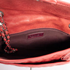 Shoulder Bag French Riviera Single Flap Orange Quilted Caviar Leather