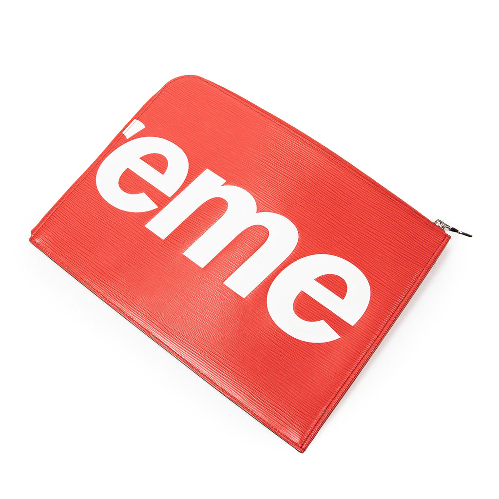 Handbag Ltd. Ed. Supreme 2017 Pochette Jour Red Supreme Epi