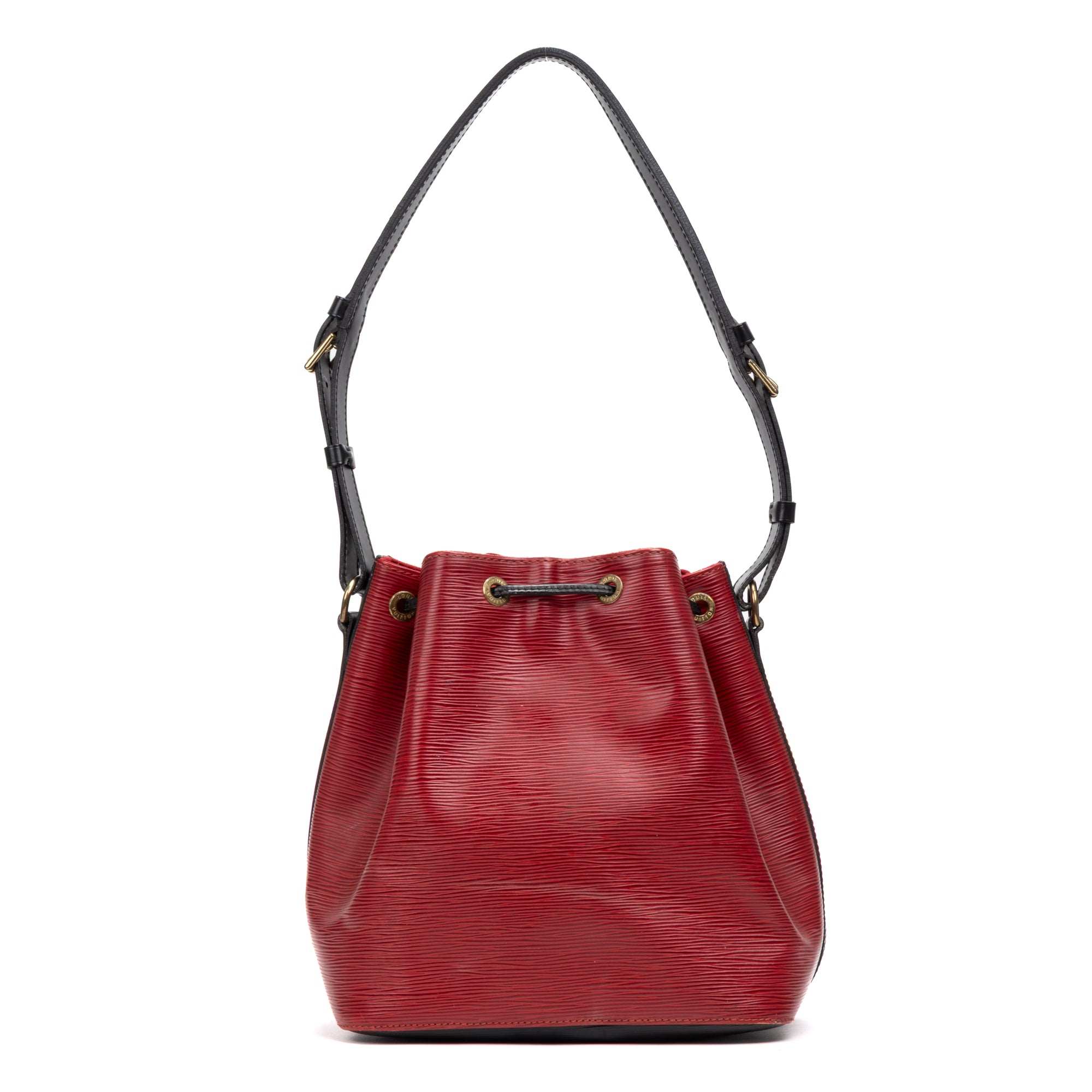 Shoulder Bag Noe Bicolor PM Red Epi