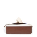 Shoulder Bag Note Logo Flap Crossbody Beige Horseferry Print Canvas