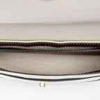 Shoulder Bag Note Logo Flap Crossbody Beige Horseferry Print Canvas