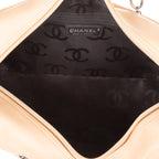 Shoulder Bag Cambon Ligne Bowler Beige Quilted Lambskin Leather