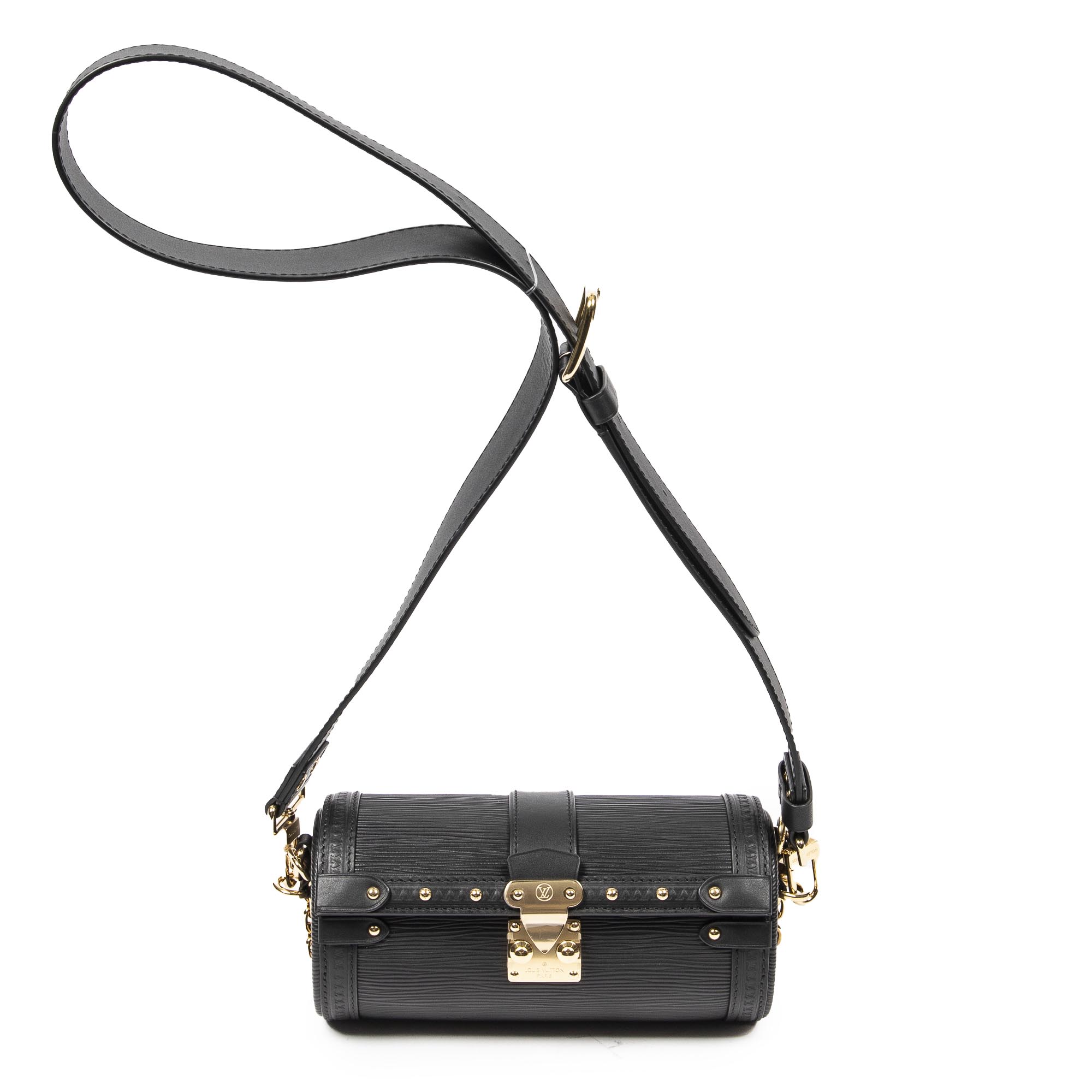 Shoulder Bag Papillon Trunk Black Epi