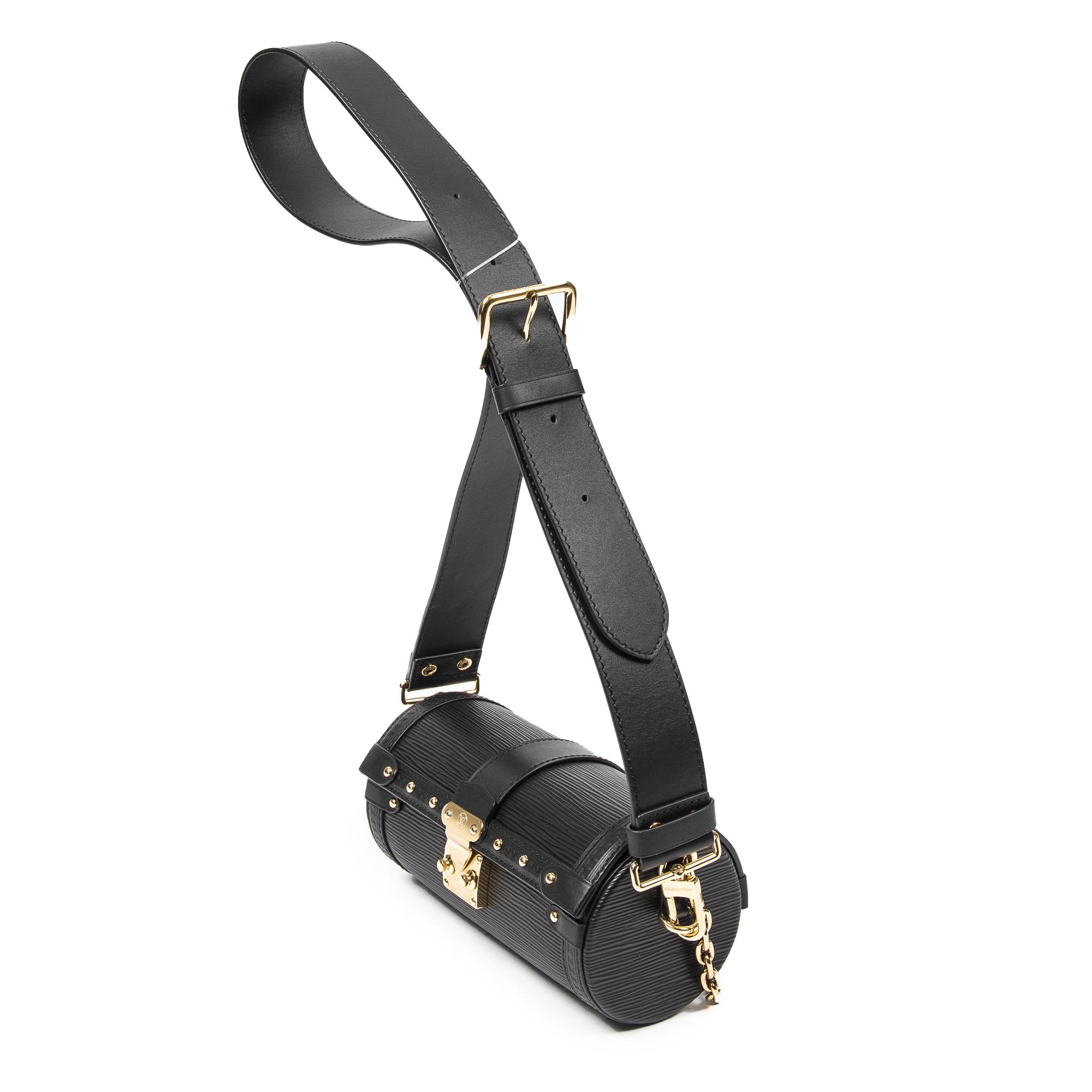 Shoulder Bag Papillon Trunk Black Epi